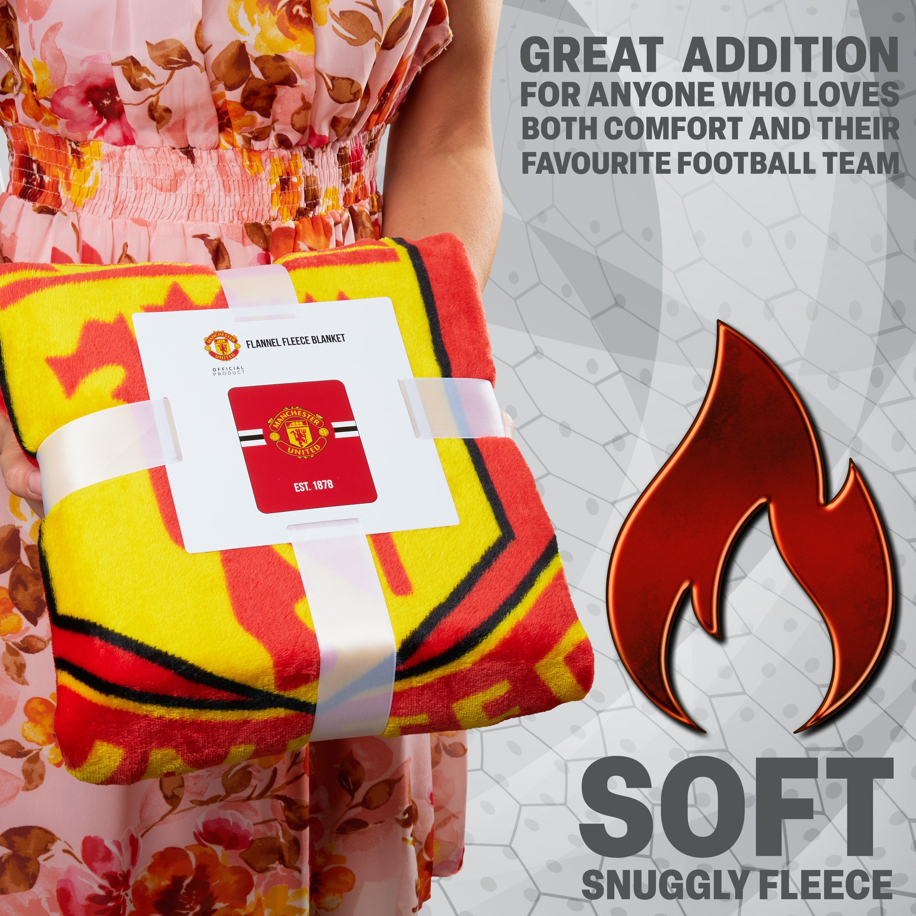 Manchester United F.C. Fleece Bed Blanket - Get Trend