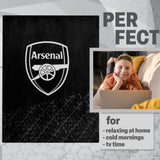 Arsenal F.C. Fleece Bed Blanket Soft Bed Throw 125 x 150cm - Gifts for Him