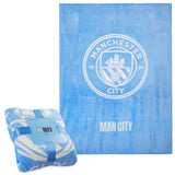 Manchester City F.C. Fleece Bed Blanket Soft Bed Throw 125 x 150cm Gifts for Him