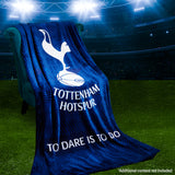 Tottenham Hotspur F.C. Fleece Bed Blanket Soft Bed Throw 125 x 150cm Spurs Gifts