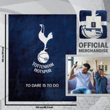 Tottenham Hotspur F.C. Fleece Bed Blanket Soft Bed Throw 125 x 150cm Spurs Gifts