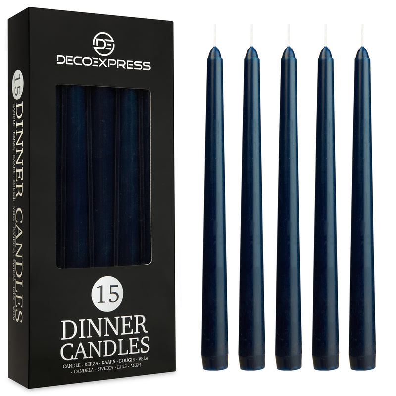 Dinner Candles - Tapered Candles Multipack   - Set of 15