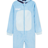 Bluey Boys Fleece Onesie with Hood, Cosy Loungewear - Gifts for Boys