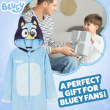 Bluey Boys Fleece Onesie with Hood, Cosy Loungewear - Gifts for Boys