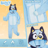 Bluey Boys Fleece Onesie with Hood, Cosy Loungewear - Gifts for Boys