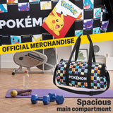 Pokemon Duffle Bag for Kids & Teenagers Pikachu Bag Spacious Overnight Football Kit Weekend Anime Travel Bag for Holiday Sports PE Travel Essentials - Get Trend