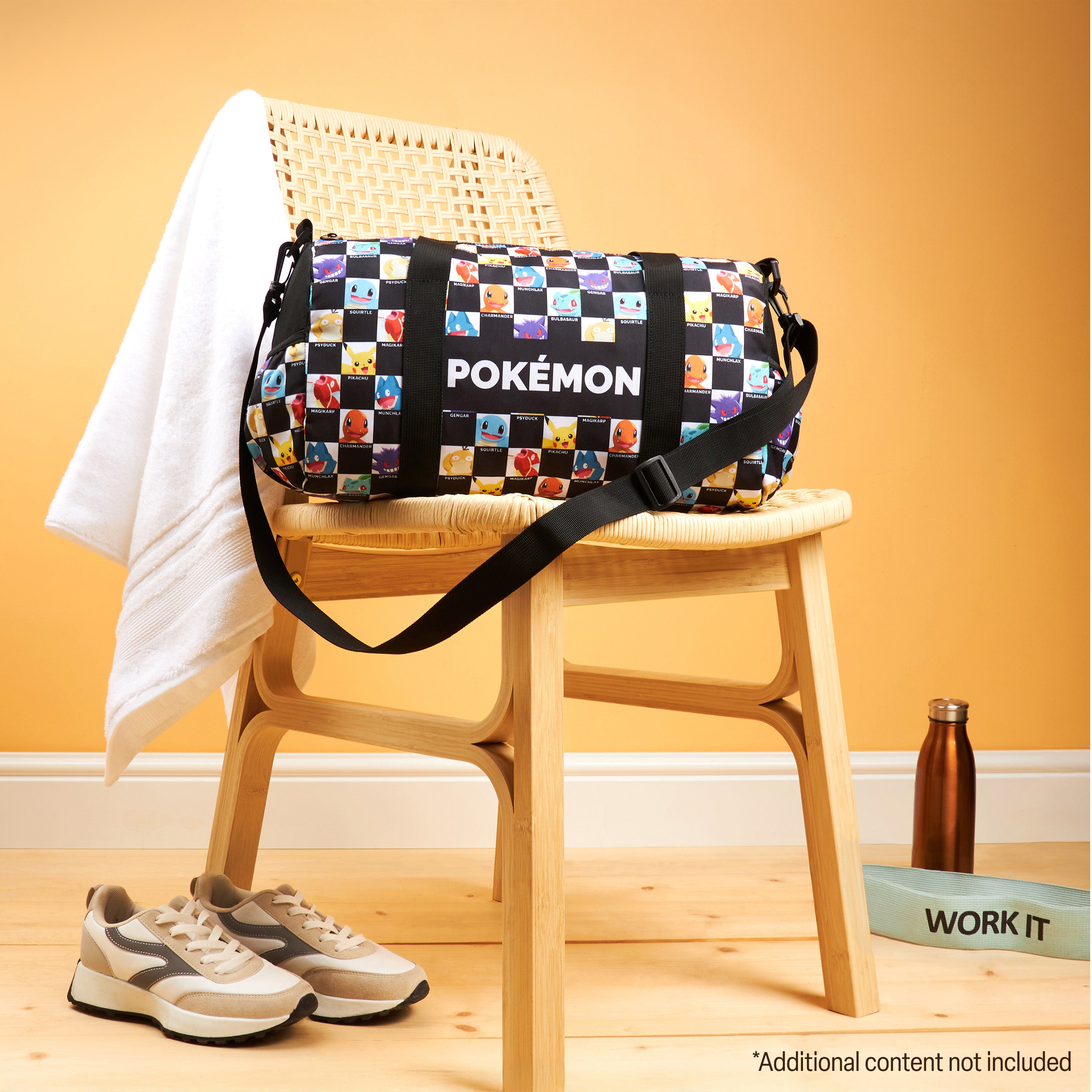 Pokemon Duffle Bag for Kids & Teenagers Pikachu Bag Spacious Overnight Football Kit Weekend Anime Travel Bag for Holiday Sports PE Travel Essentials - Get Trend