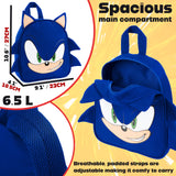 SONIC THE HEDGEHOG Backpack for Kids Tweens Rucksack Lightweight Gamer Daypack