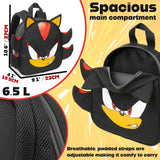 SONIC THE HEDGEHOG Backpack for Kids Tweens Rucksack Lightweight Gamer Daypack