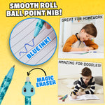 Pokemon Pens Set of 4 Erasable Pens Pikachu School Supplies Stationery Set Ballpoint Pens with Blue Ink Anime Gifts for Kids - Get Trend