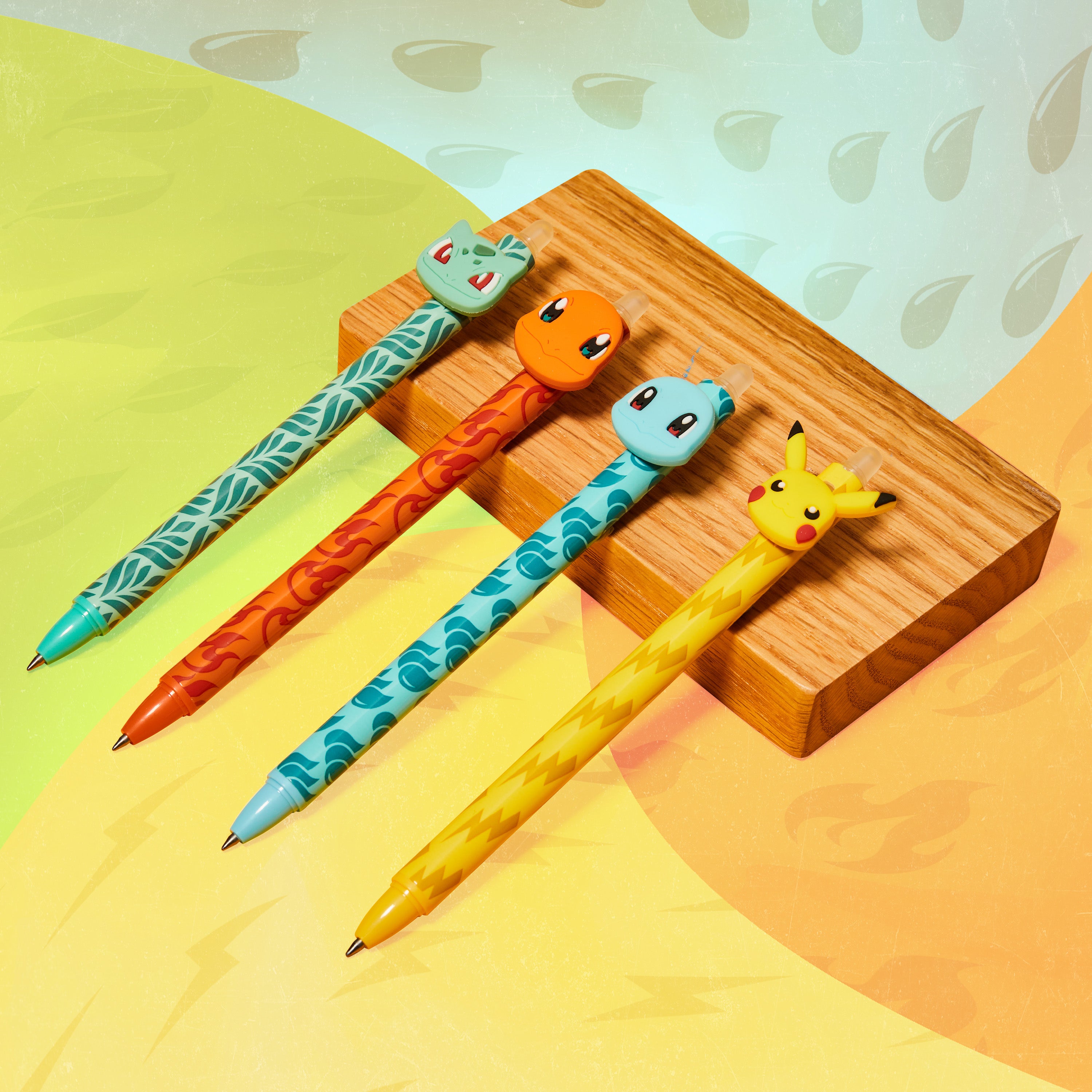 Pokemon Pens Set of 4 Erasable Pens Pikachu School Supplies Stationery Set Ballpoint Pens with Blue Ink Anime Gifts for Kids - Get Trend