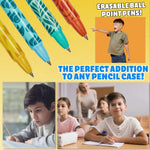 Pokemon Pens Set of 4 Erasable Pens Pikachu School Supplies Stationery Set Ballpoint Pens with Blue Ink Anime Gifts for Kids - Get Trend