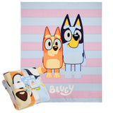 Bluey Fleece Bed Blanket for Kids Super Soft Blanket Fleece Throws 150 x 130cm Warm Sofa Bed Throw, Gifts for Kids