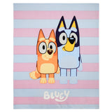 Bluey Fleece Bed Blanket for Kids Super Soft Blanket Fleece Throws 150 x 130cm Warm Sofa Bed Throw, Gifts for Kids