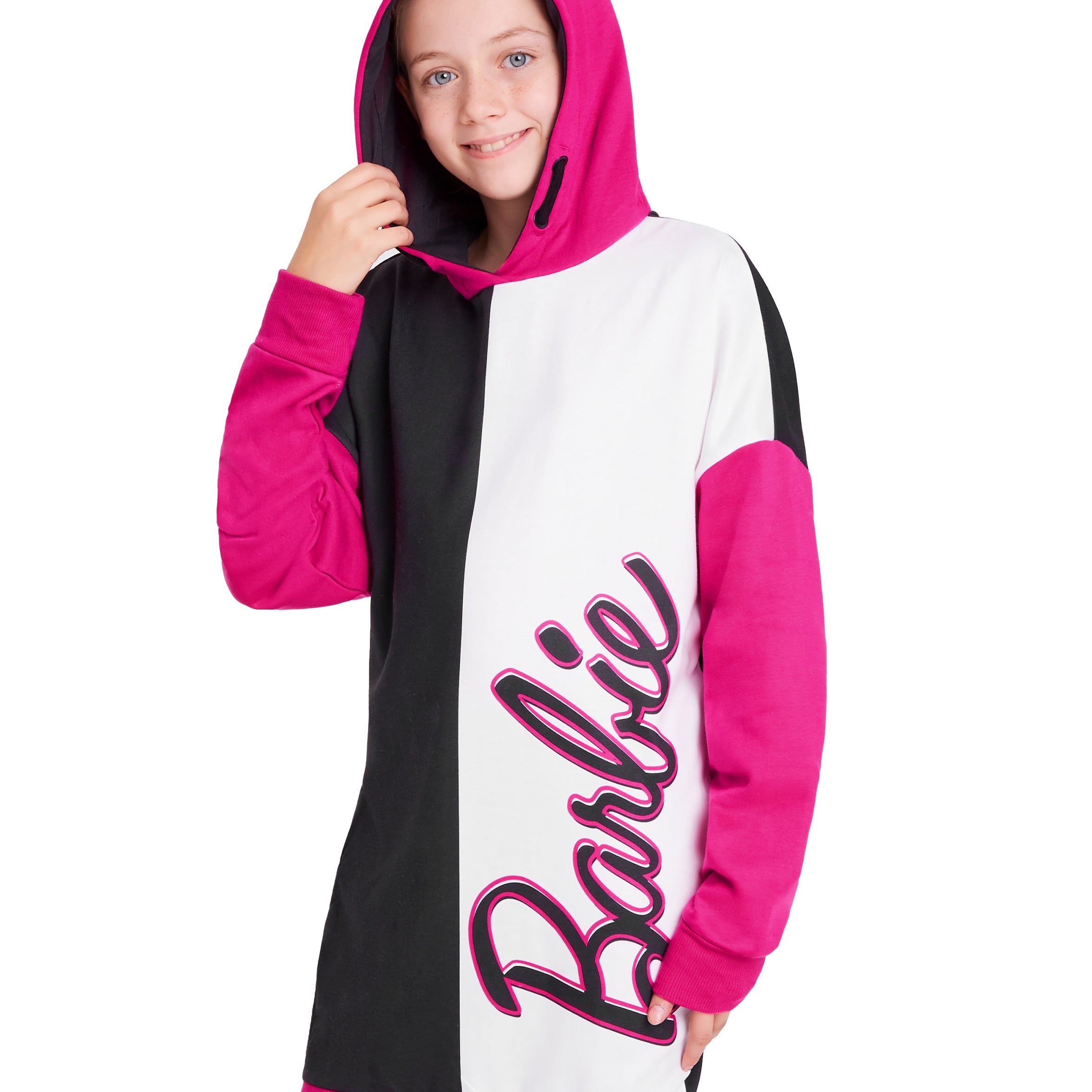 Barbie Oversized Hoodie - Sweater Dress for Girls - Get Trend