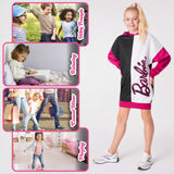 Barbie Oversized Hoodie - Sweater Dress for Girls - Get Trend