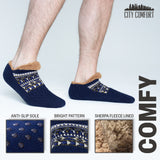 CityComfort Slipper Socks for Men & Teens Size 6–9.5, Cozy Non Slip Socks