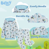 Bluey Tracksuit for Kids and Toddlers Hoodie and Joggers 2 Piece Set - Get Trend