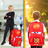 Disney Cars Suitcase Kids Trolley Backpack Wheeled Travel Bag 42 x 30cm