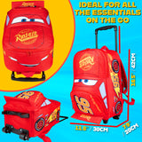 Disney Cars Suitcase Kids Trolley Backpack Wheeled Travel Bag 42 x 30cm