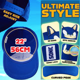 SONIC THE HEDGEHOG Cap for Boys Peaked Baseball Cap Sun Hat Knuckles Shadow Sports Holiday Essentials Gamer Gifts for Boys - Get Trend