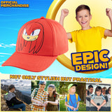 SONIC THE HEDGEHOG Cap for Boys Peaked Baseball Cap Sun Hat Knuckles Shadow Sports Holiday Essentials Gamer Gifts for Boys - Get Trend