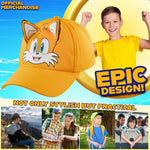 SONIC THE HEDGEHOG Cap for Boys Peaked Baseball Cap Sun Hat Knuckles Shadow Sports Holiday Essentials Gamer Gifts for Boys - Get Trend