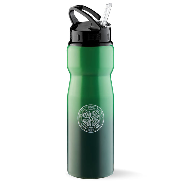 Celtic F.C. Water Bottle with Straw - Metal Water Bottle for Football Fans