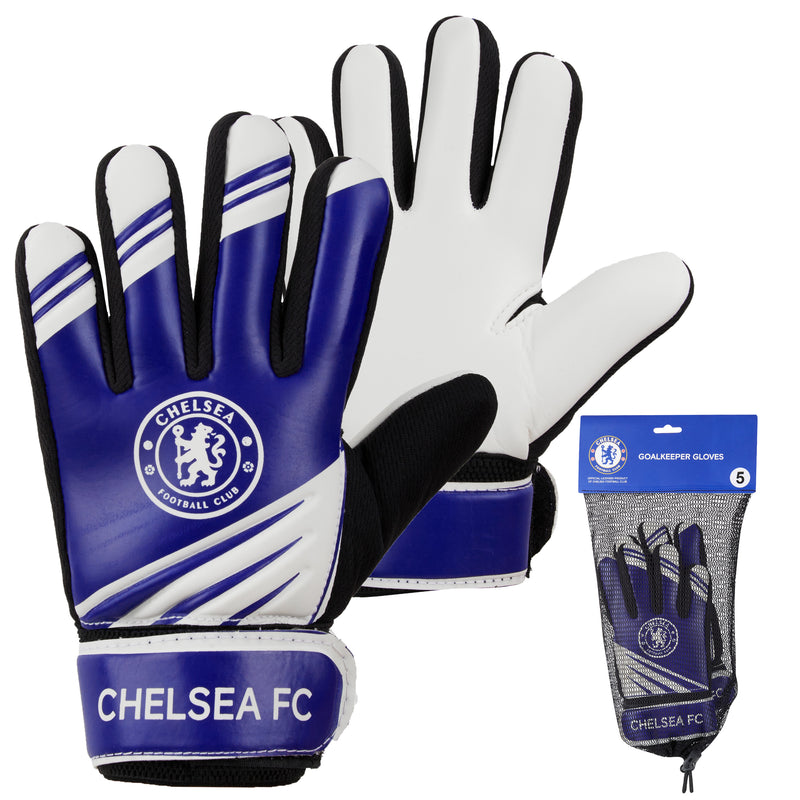 Chelsea F.C. Goalkeeper Gloves for Kids and Teenagers - Size 7 - Get Trend