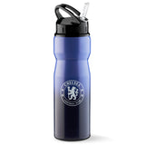 Chelsea FC Water Bottle with Straw - Metal Water Bottle for Football Fans - Get Trend