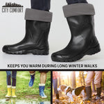 Boot Liner for Men and Teenagers - Warm Fleece Wellie Socks - Get Trend