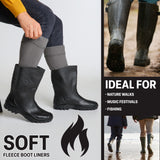 Boot Liner for Men and Teenagers - Warm Fleece Wellie Socks - Get Trend