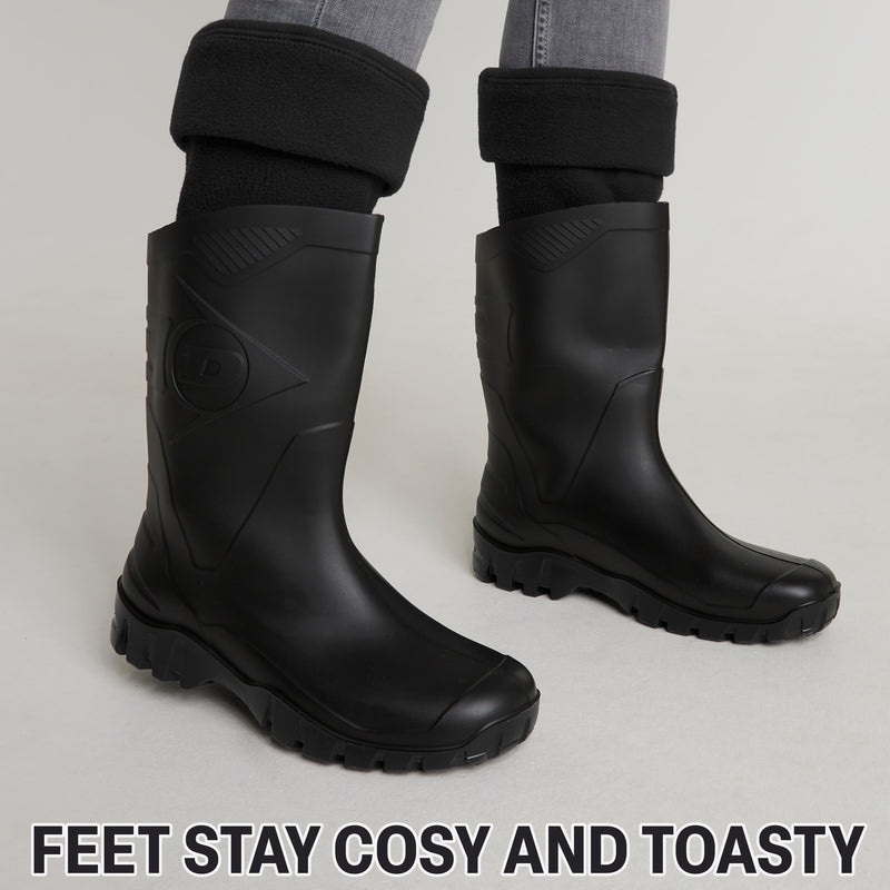 Boot Liner for Women and Teenagers - Warm Fleece Wellie Socks - Get Trend