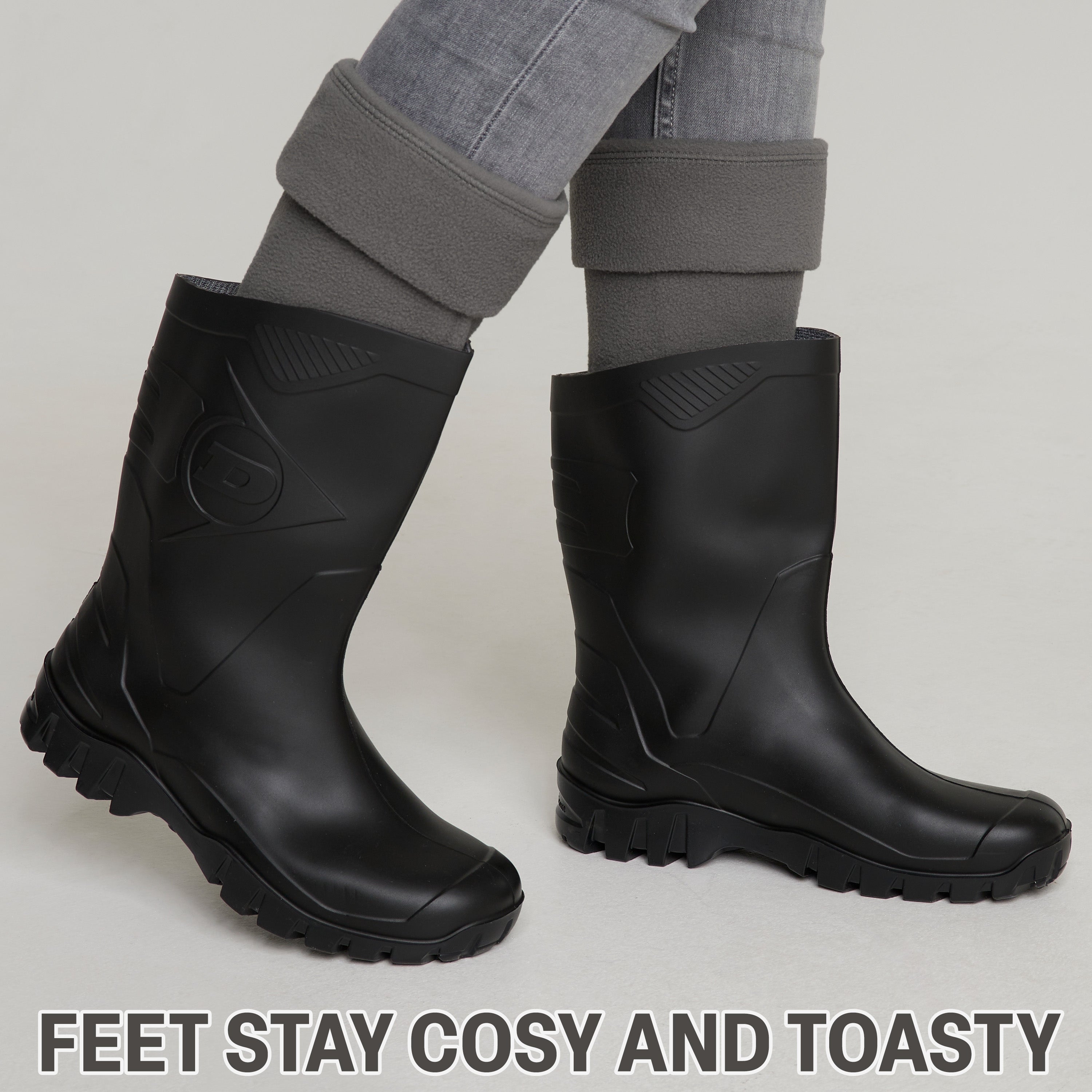 Boot Liner for Women and Teenagers - Warm Fleece Wellie Socks - Get Trend