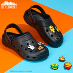 CityComfort Kids Clogs with Removable Charms, Beach Pool Shoes - Kids Gifts - Get Trend