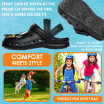 CityComfort Kids Clogs with Removable Charms, Beach Pool Shoes - Kids Gifts - Get Trend