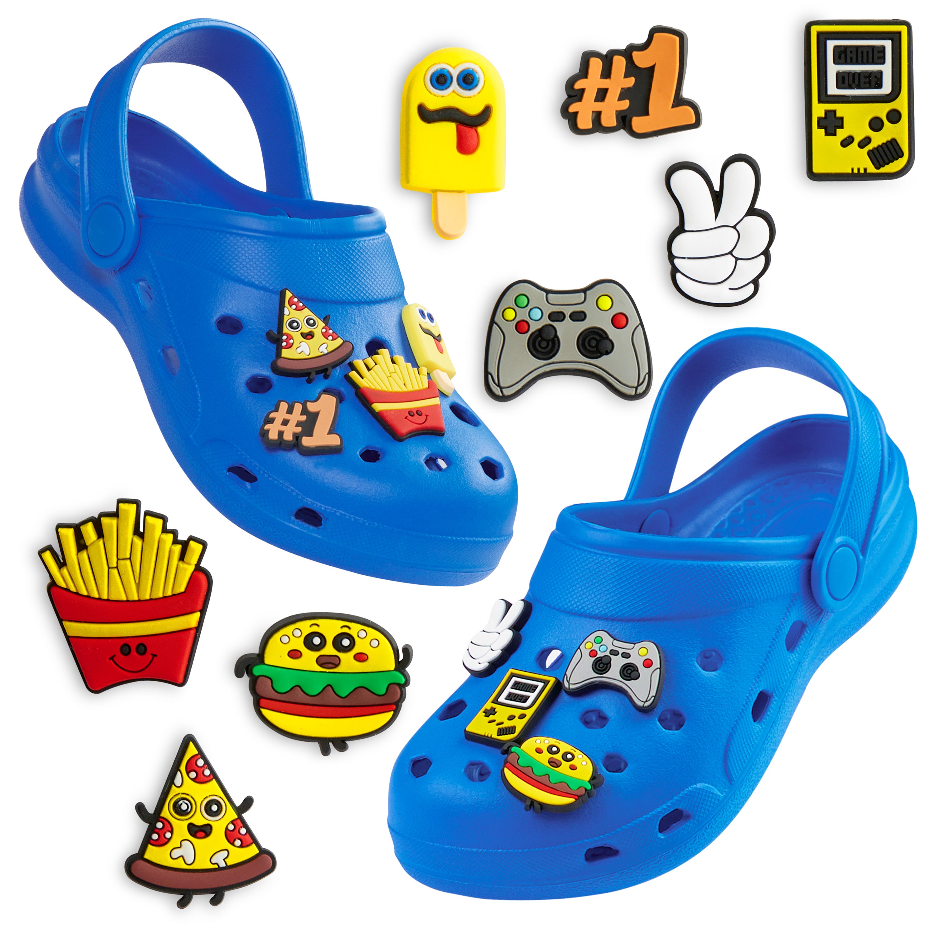 CityComfort Kids Clogs with Removable Charms, Beach Pool Shoes - Kids Gifts - Get Trend