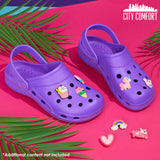 CityComfort Kids Clogs with Removable Charms, Beach Pool Shoes - Kids Gifts - Get Trend