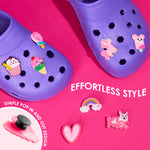 CityComfort Kids Clogs with Removable Charms, Beach Pool Shoes - Kids Gifts - Get Trend