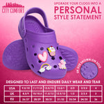 CityComfort Kids Clogs with Removable Charms, Beach Pool Shoes - Kids Gifts - Get Trend