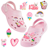 CityComfort Kids Clogs with Removable Charms, Beach Pool Shoes - Kids Gifts - Get Trend