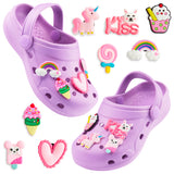 CityComfort Kids Clogs with Removable Charms, Beach Pool Shoes - Kids Gifts - Get Trend