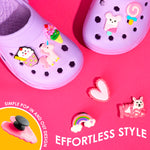 CityComfort Kids Clogs with Removable Charms, Beach Pool Shoes - Kids Gifts - Get Trend