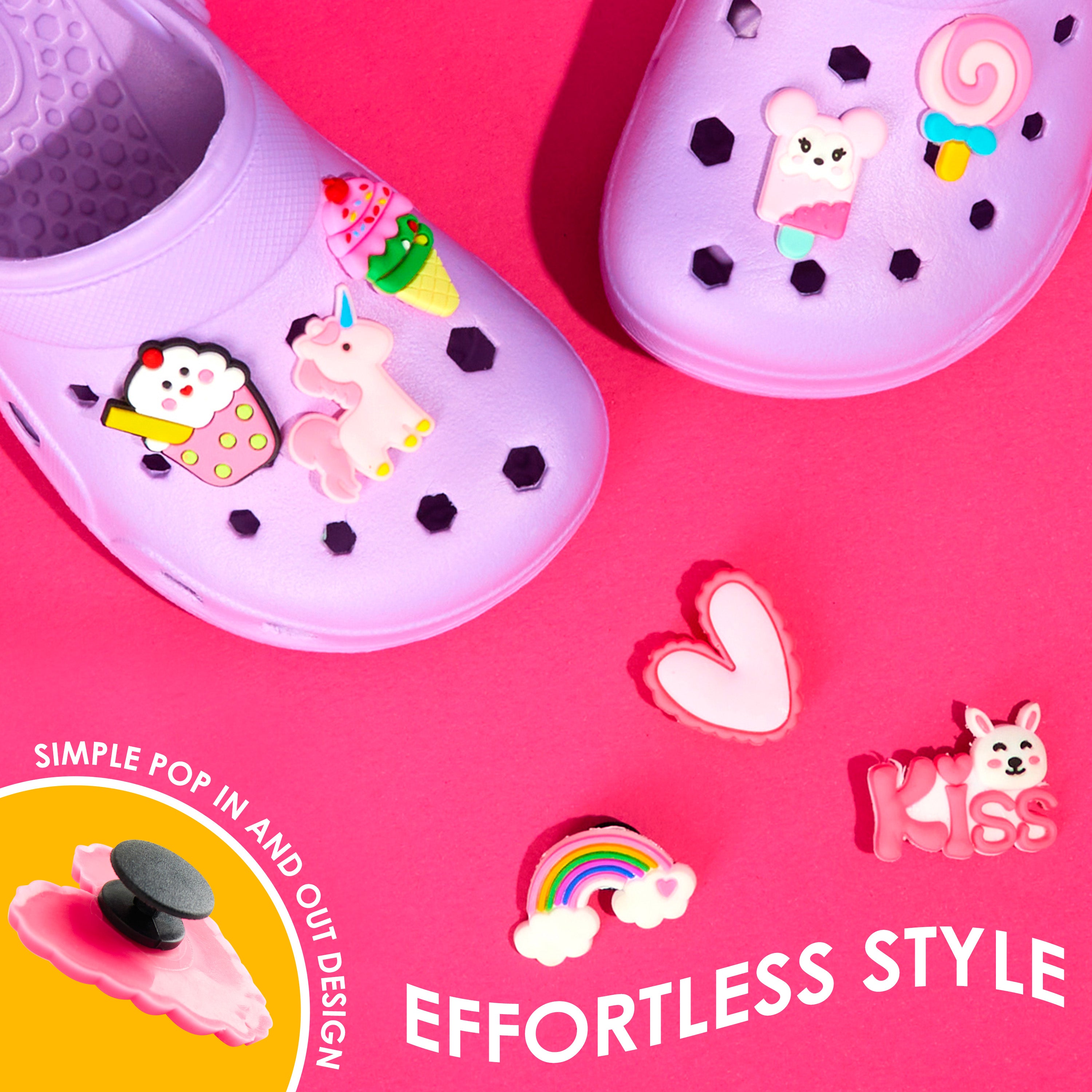 CityComfort Kids Clogs with Removable Charms, Beach Pool Shoes - Kids Gifts - Get Trend