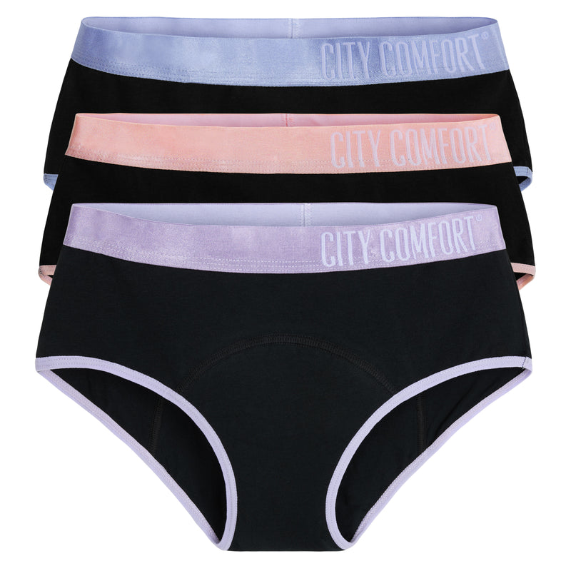 CityComfort Period Pants for Teenage Girls, Girls Underwear - Pack of
