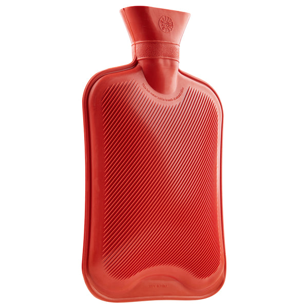 Hot Water Bottle Large 1.8L Rubber Hot Water Bottle - Red - Get Trend