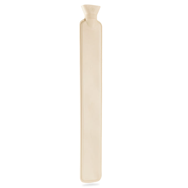 Long Hot Water Bottle 2L - Rubber Hot Water Bottle - Ivory - Get Trend