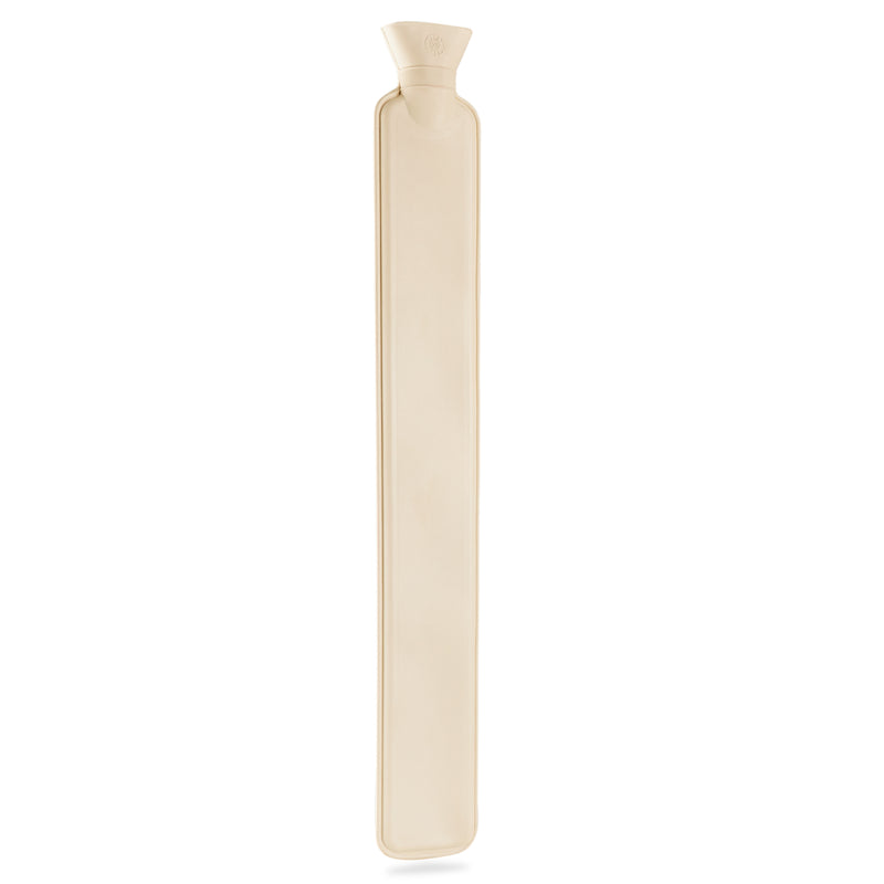 Long Hot Water Bottle 2L - Rubber Hot Water Bottle - Ivory