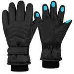 CityComfort Kids Skiing Gloves - Fleece Lined Touch Screen Gloves - Get Trend