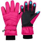 CityComfort Kids Skiing Gloves - Fleece Lined Touch Screen Gloves - Get Trend